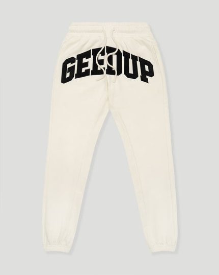 Geedup Buttercream-Black Trackpants