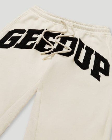 Geedup Buttercream-Black Trackpants