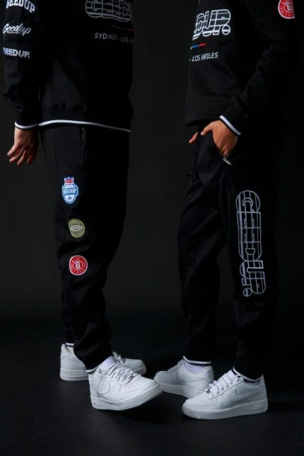 Geedup Sportsman Black Trackpants