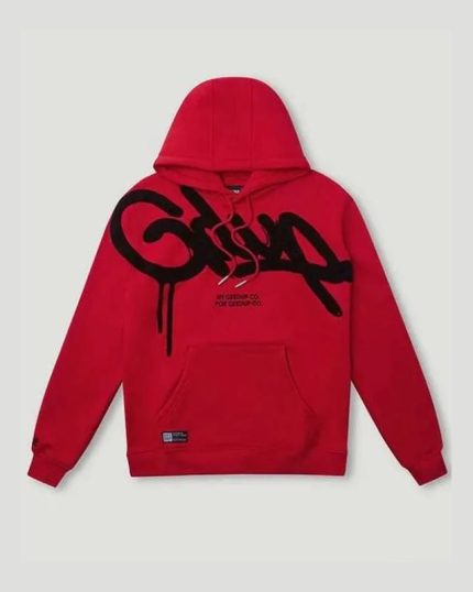 Geedup Hand style Red & Black Hoodie