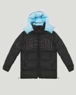 Geedup Team Logo Reversible Duck Baby Down Blue/Black Jacket