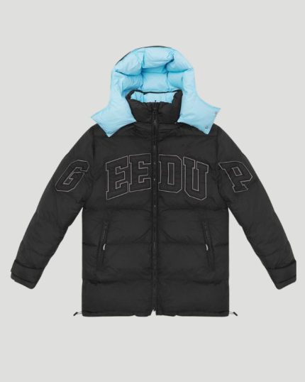 Geedup Team Logo Reversible Duck Baby Down Blue/Black Jacket