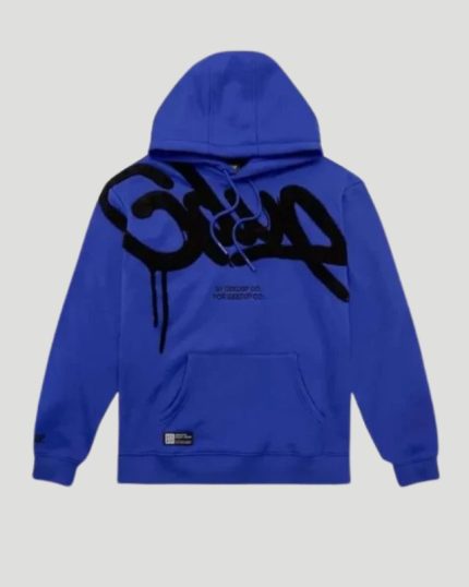 Geedup Hand style Blue Color Hoodie