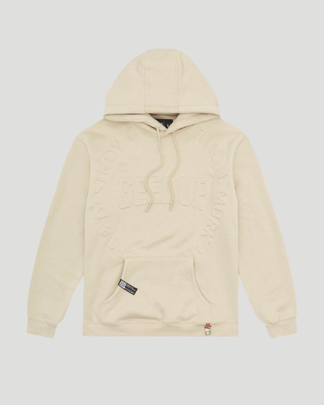 Geedup O/S Emblem Emboss Hoody Sand Hoodie Geedup O/S Emblem Emboss Hoody Sand Hoodie